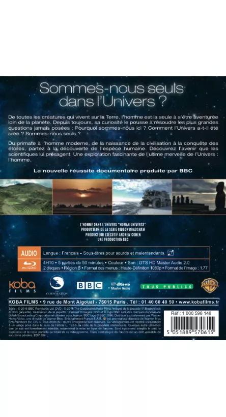 L'HOMME DANS L'UNIVERS Blu-Ray