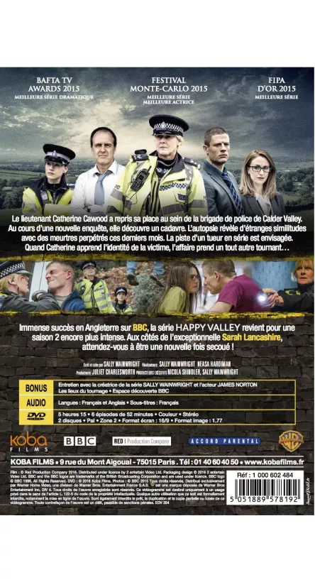 HAPPY VALLEY - Saison 2 - Verso