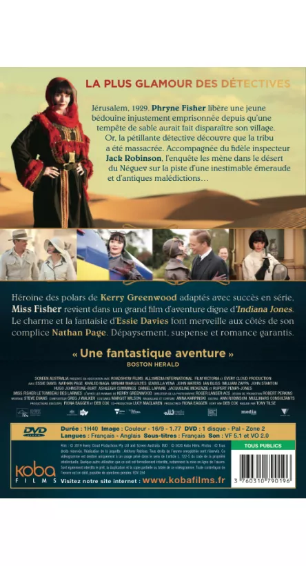 MISS FISHER ENQUETE LE FILM : LE TOMBEAU DES LARMES-Verso