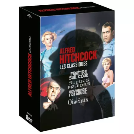 4211 - HITCHCOCK : LES CLASSIQUES 4 FILMS (8 DVD)